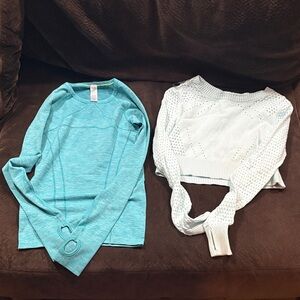 Ivivva Blue and White Kids Sweater Set